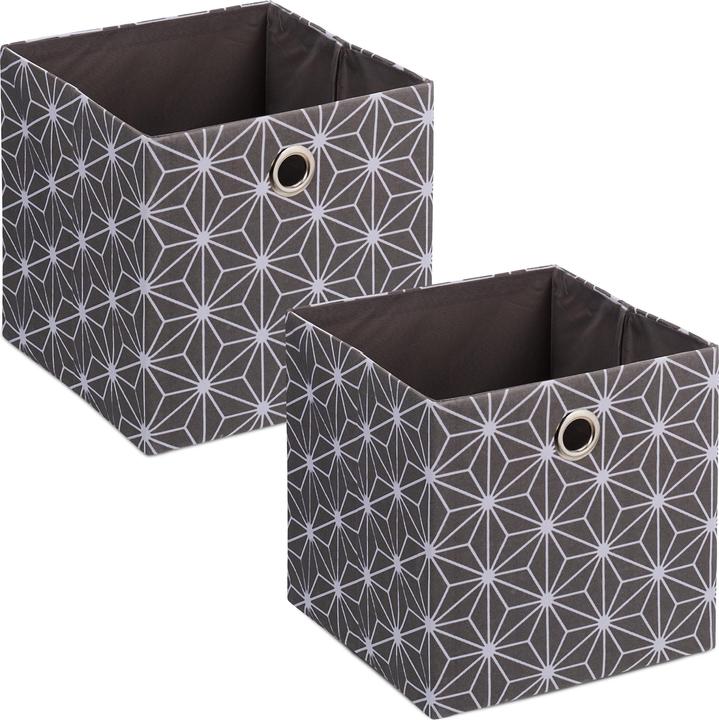 Produktbild Relaxdays 2x Aufbewahrungsbox (30 x 30 x 30.5 cm, 27 l)