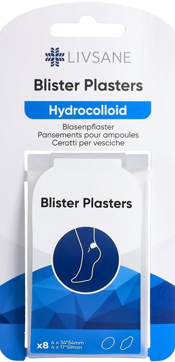 Actual product image Livsane Blister plasters hydrocolloid 8 (8 x)