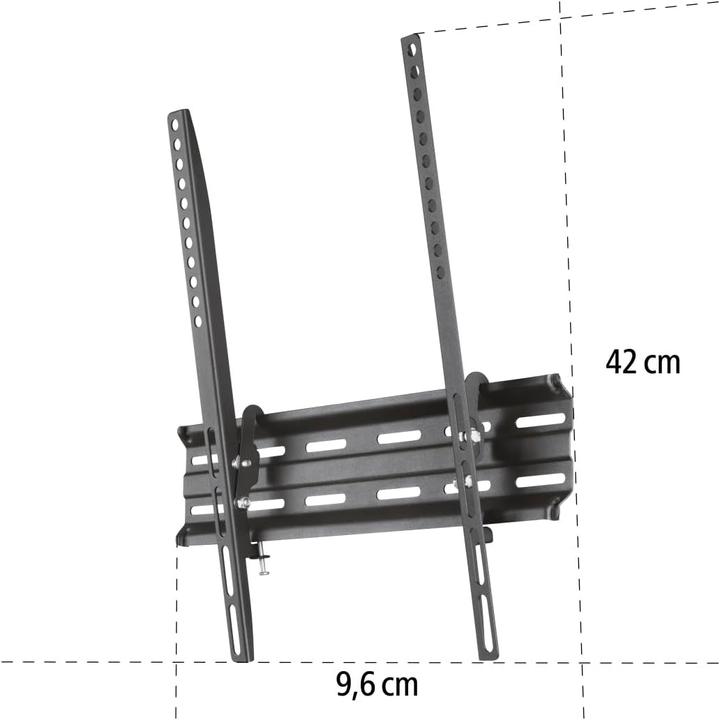 Image du produit Hama Support TV mural, inclinable, 165 cm (65") jusqu'à 35 kg, distance du mur 2,8 cm (Mur, 65", 35 kg)