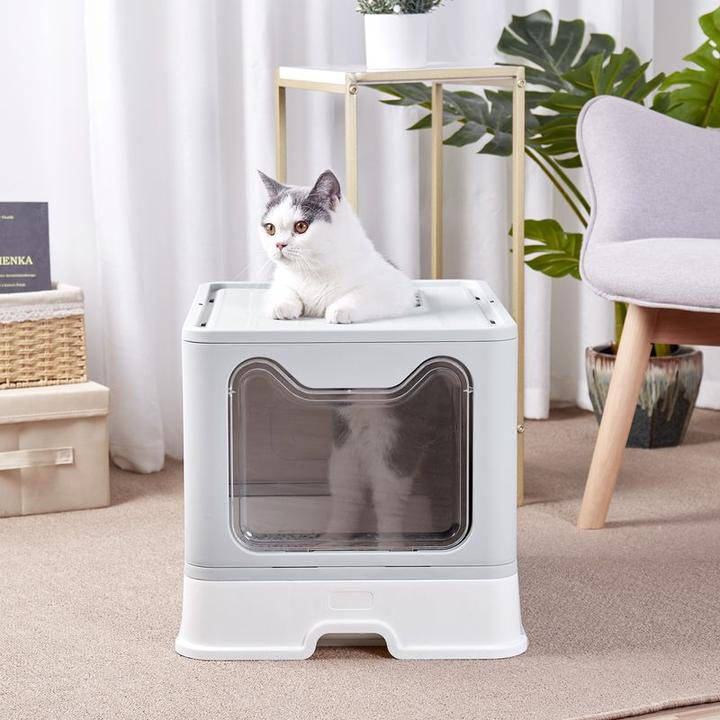 Actual product image Hermex Cat toilet XXL litter tray with lid Litter box (Cat litter box closed)
