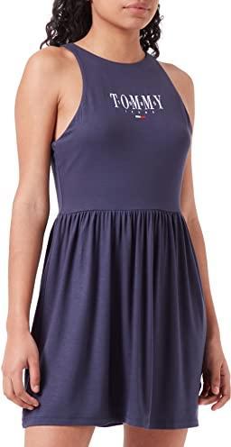 Produktbild Tommy Hilfiger Tommy Jeans Damen TJW LALA Skater Dress Lässiges Kleid, Twilight Navy, Small (S)