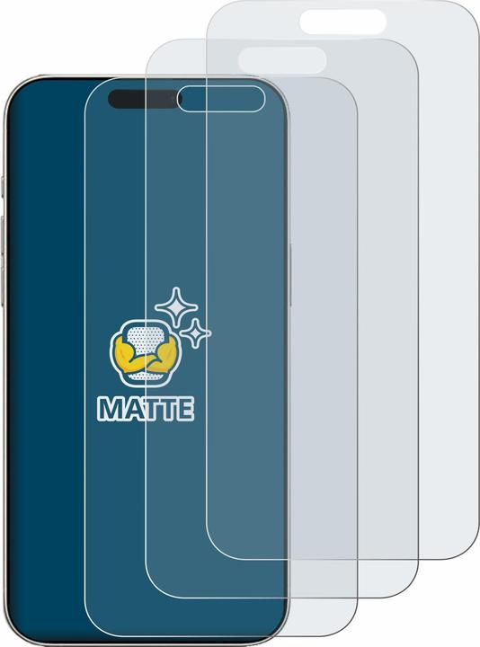 Actual product image BROTECT Anti-glare film Screen protector Matt screen protector film (6 Piece, Apple iPhone 16)