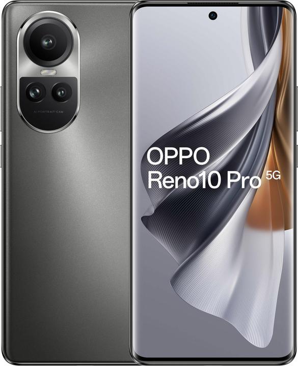 Actual product image OPPO Reno 10 Pro (256 GB, Silvery Grey, 6.70", Dual SIM, 50 Mpx, 5G)