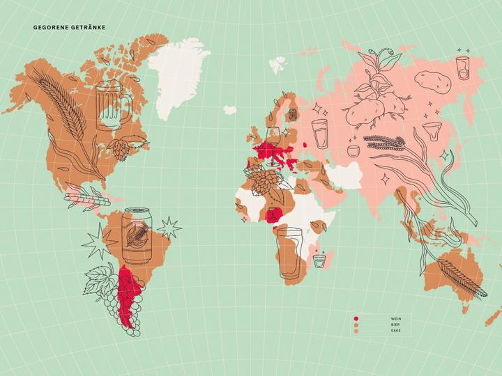 Produktbild Kleiner Atlas der Kulinarik (Deutsch, Martina Liverani, Claudia Theis-Passaro, Britta Köhler, 2022)