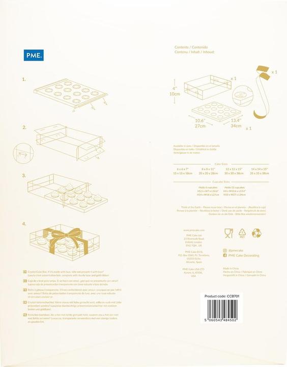 Actual product image PME Cakebutler 27 x 34 x 10 cm, Transparent