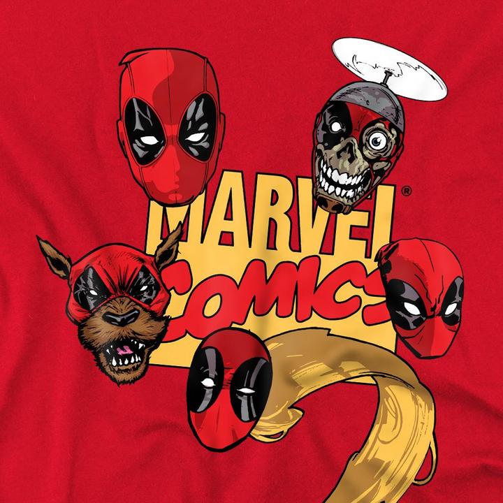 Immagine prodotto Deadpool Maglietta Teste di Personaggi Uomo (L)