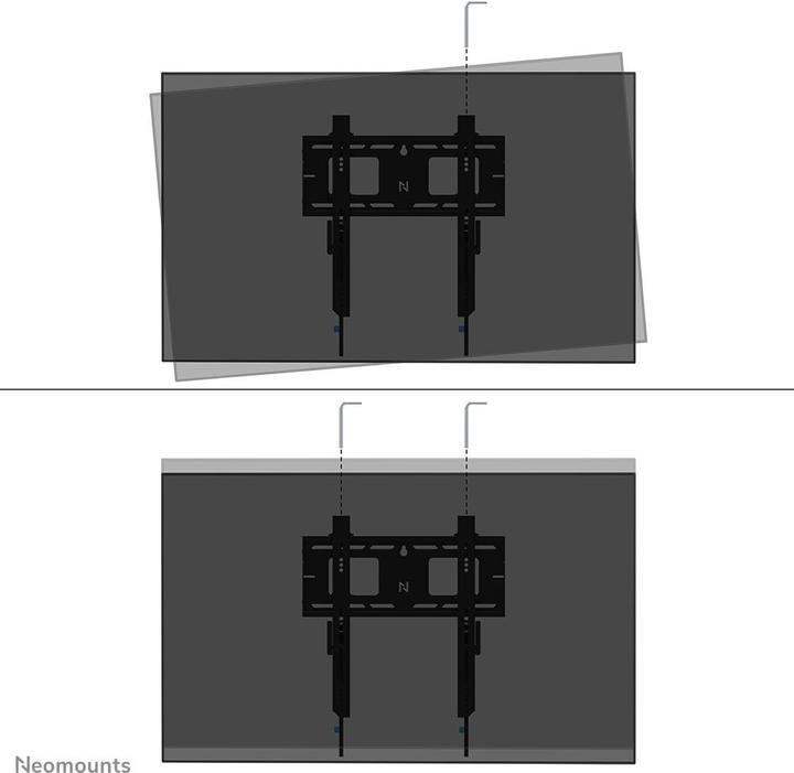 Produktbild Neomounts Wandhalterung 400x400mm 100kg/32-75"/fix/schwarz/Schwerlast (Wand, 75", 100 kg)