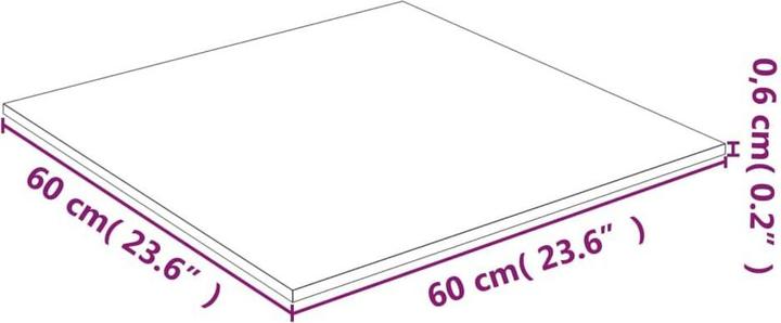 Actual product image VidaXL Desmond (60 x 60 cm)