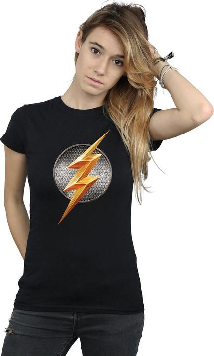 Actual product image The Flash Womens/Ladies Logo Cotton T-Shirt (S)