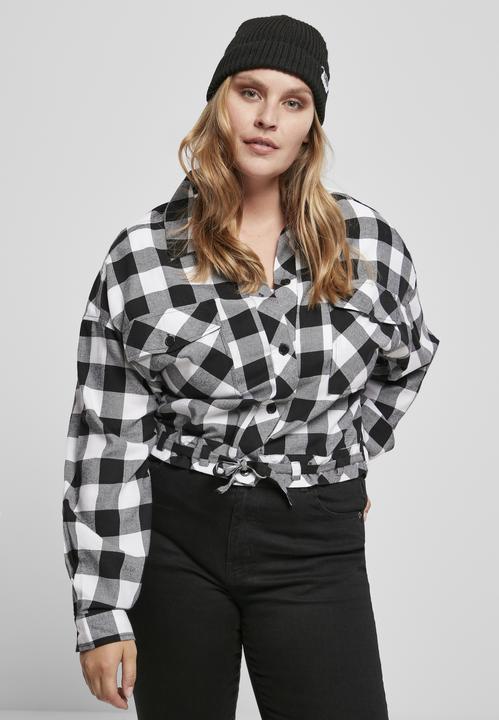 Produktbild Urban Classics Ladies Short Oversized Check Shirt (5XL)