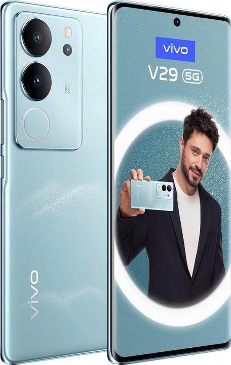 Actual product image Vivo V29 8+256 GB blue (256 GB, Peak blue, 6.78", Dual SIM, 50 Mpx, 5G)