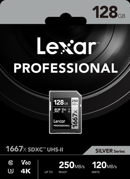 Immagine prodotto Lexar Professionale 1667x (128 GB, SDXC, U3, UHS-II)