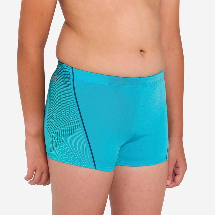 Actual product image Nabaiji Badehose Boxer Jungen - 500 Fitib Anoi türkis (8, 9, 10)