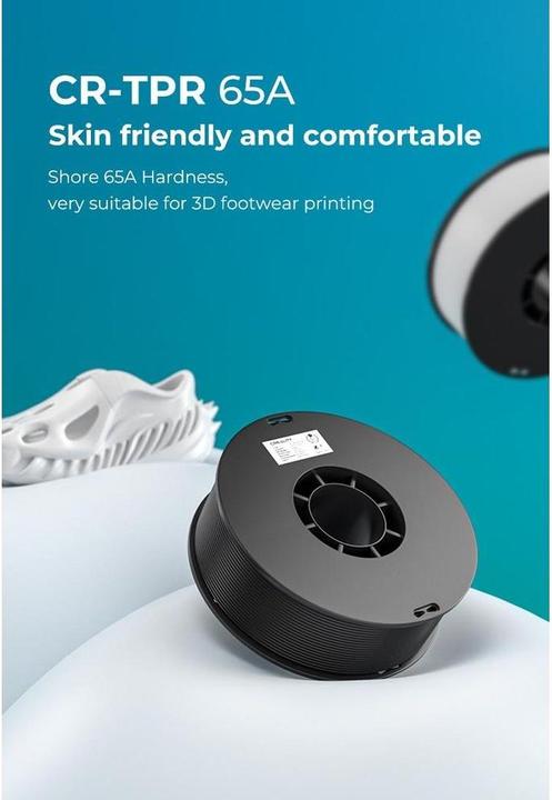 Actual product image Creality Filament TPR White 2.85 mm 1.29 kg (TPU, 2.85 mm, 1290 g, White)