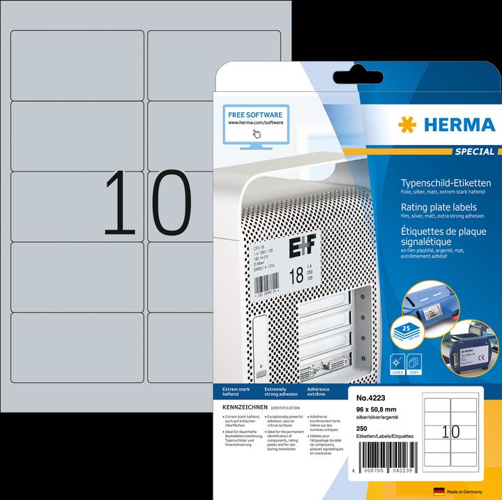 Immagine prodotto HERMA Etichette per targhette A4