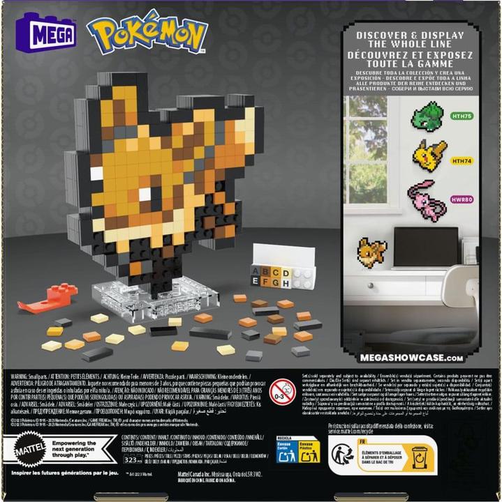 Actual product image MEGA Pokémon Evoli Pixel Art