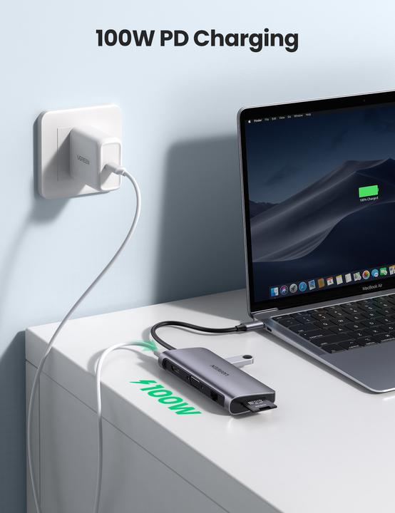 Produktbild Ugreen 9 in 1 Hub (USB-C, 9 Ports)