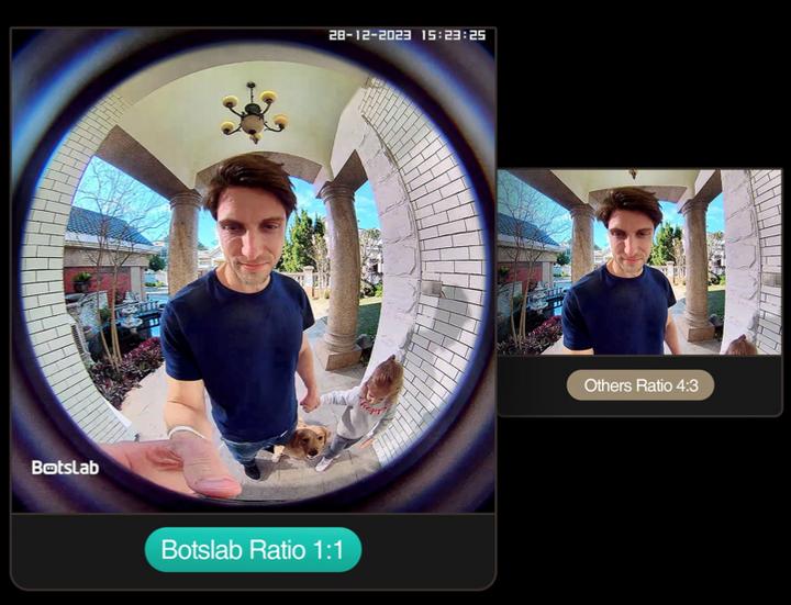 Image du produit Botslab Doorbell vidéo, 6400mAh Capacity, 180° Wide-Angle Vision, 32G Internal Storage, Human Detect (WiFi)
