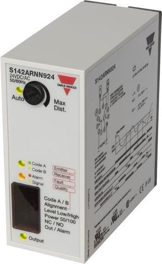 Actual product image Carlo Gavazzi Amplifier for optical sensors 2 x NPN 20ms 27.6V 100mA IP20 S142A (Sensor)