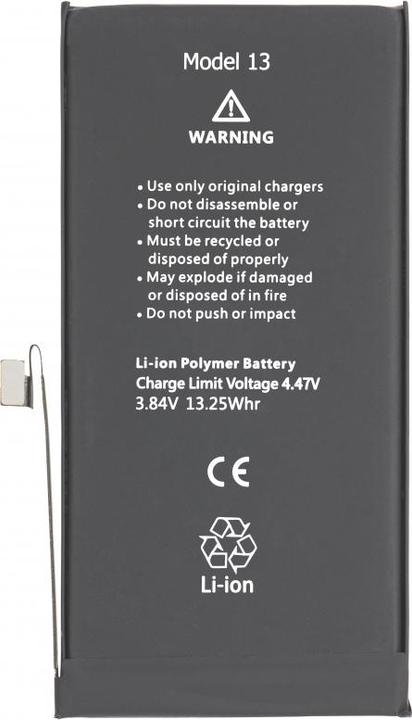 Actual product image Aftermarket Akku für iPhone 13, 3450mAh High Capacity