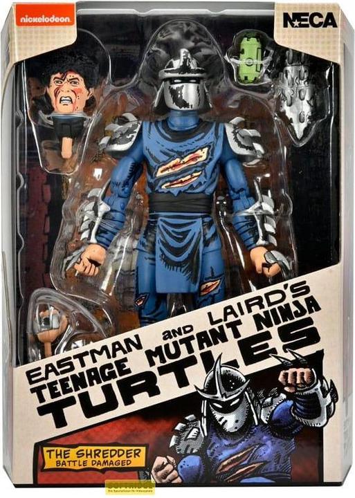 Actual product image Neca Teenage Mutant Ninja Turtles (Mirage Comics) Action Figure Battle Damaged Shredder 18 cm