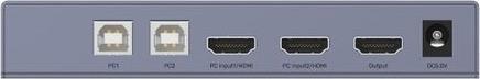 Actual product image Unitek Przełącznik PRZEŁĄCZNIK KVM 4K HDMI 2.0,2-IN,1-OUT +USB