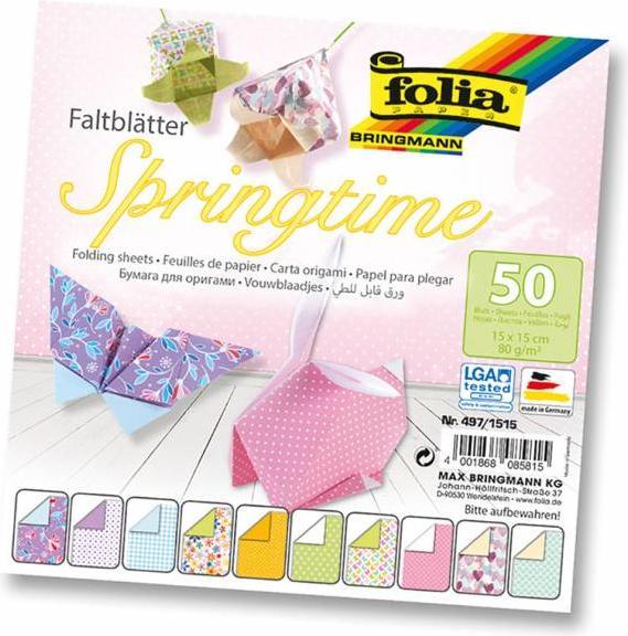 Actual product image Folia Leaflets Springtime (80 g/m², 50 x)