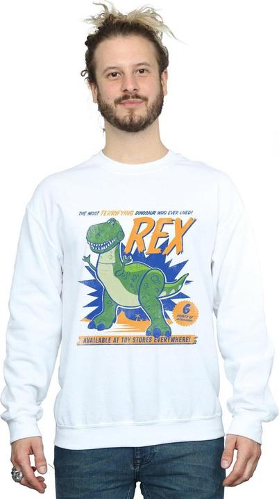 Actual product image Disney Mens Toy Story 4 Rex Terrifying Dinosaur Sweatshirt (L)