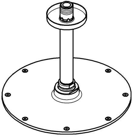 Actual product image Grohe Overhead shower set Rainshower Cosmopolitan 210 26063000 21 cm incl. ceiling connection 14.2 (9 l/min)