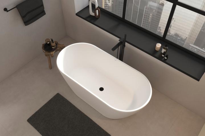Actual product image Duravit Wave single lever bath mixer floor standing