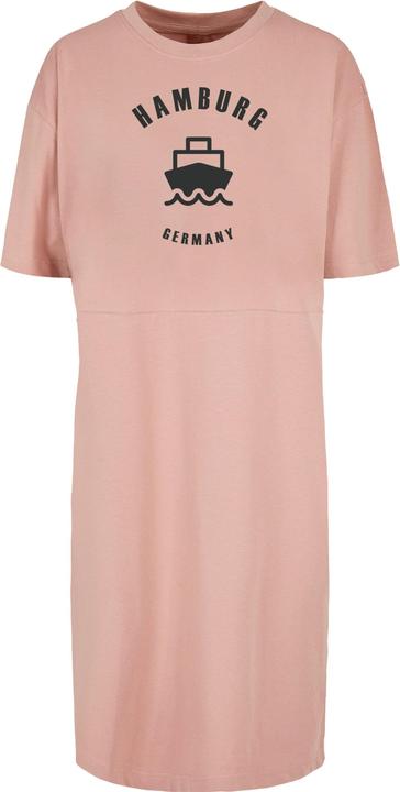 Merchcode Ladies Hamburg Organic Oversized Slit Tee Dress - 118843 (4XL)