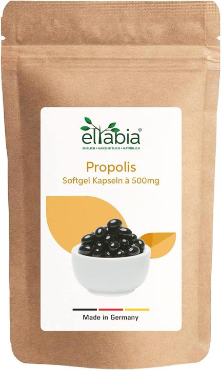Actual product image Eltabia Propolis capsules | high-dose 450mg daily dose | natural bee resin (200 Piece, Capsules)