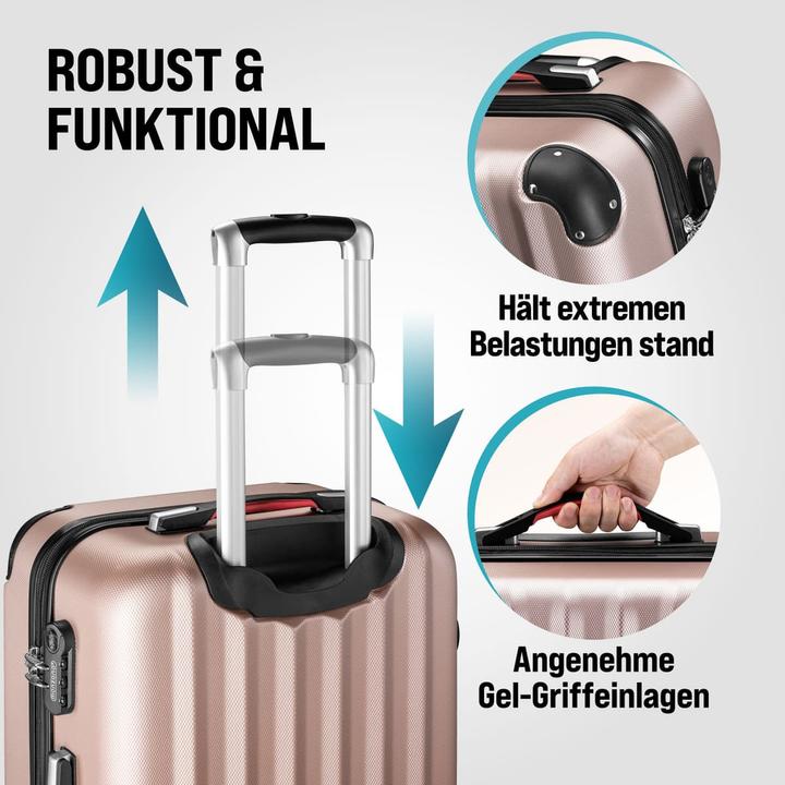 Image du produit Monzana Set di valigie (89 l, Bagage à main (jusqu'à 50l), M (50 - 90l), L (90 - 115l))