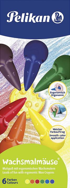 Actual product image Pelikan Wax painting mice (Multicolor, 6 x)
