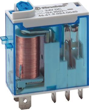 Actual product image Finder Plug in relay w/ flag, 8A, 230Vac, DPDT