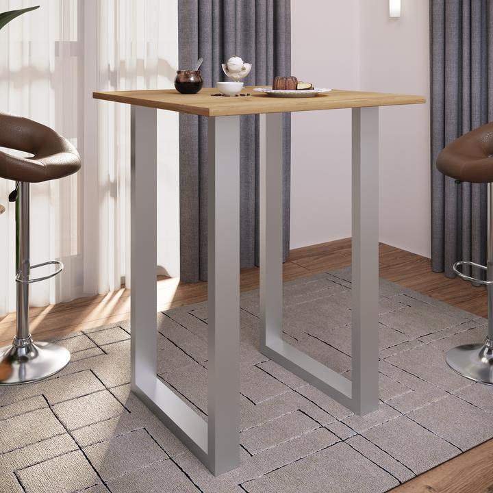 Image du produit VCM Holz Bartisch Stehtisch Xona 80x80 (80 x 80 x 102 cm)