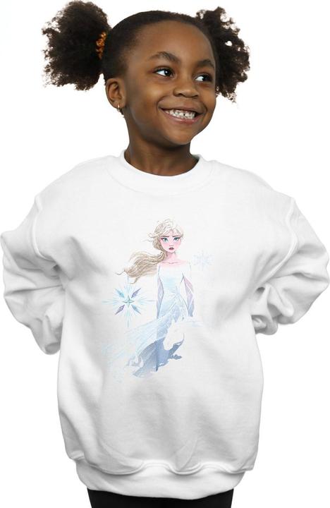 Immagine prodotto Disney Frozen 2 Elsa Nokk Silhouette Felpa Ragazze (116)
