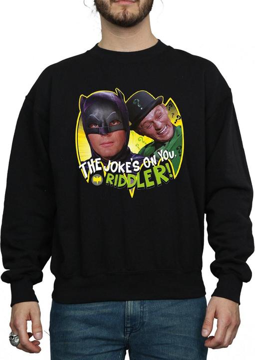 Actual product image Mens Batman TV Series The Riddler Joke Cotton Sweatshirt (XL)