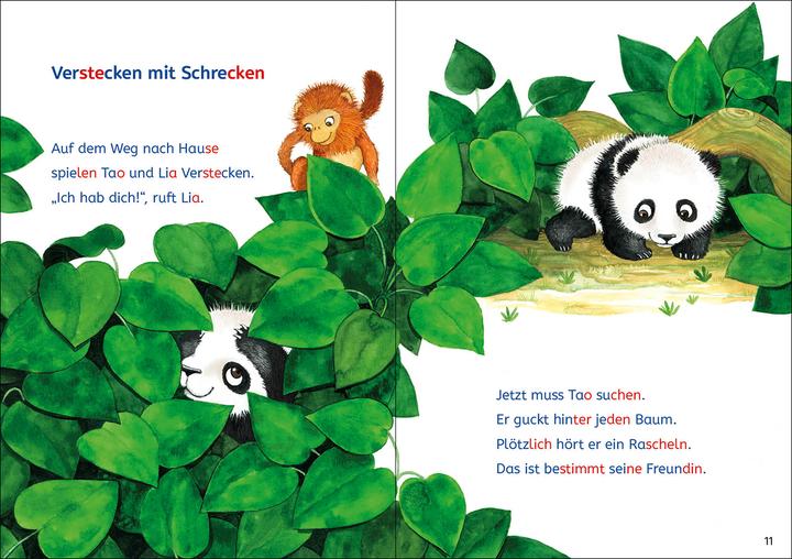 Actual product image Leselöwen Lesetraining 1. Klasse - Ein Panda in der Dschungelschule (German, Katja Richert, Leonie Daub, Stefan Lohr, Kristin Labuch, Loewe first readers, 2022)
