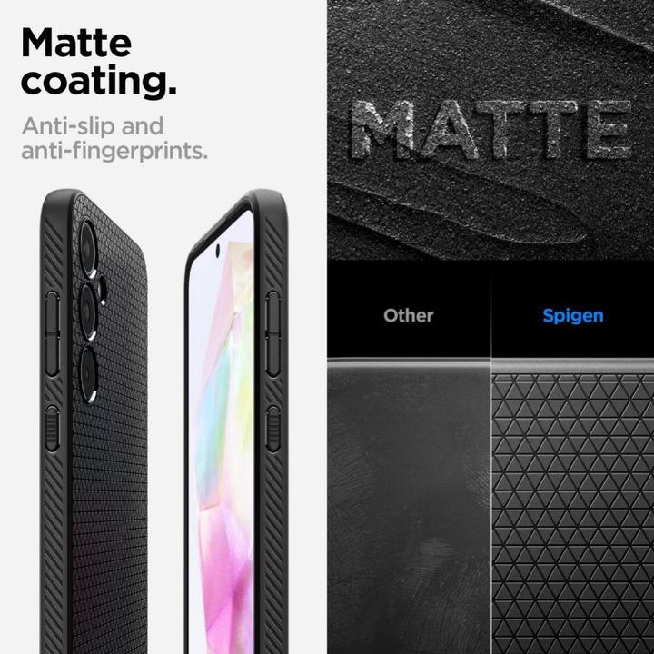 Actual product image Spigen Liquid Air Sam A35 5G czarny/matte black ACS07519 (Samsung Galaxy A35)