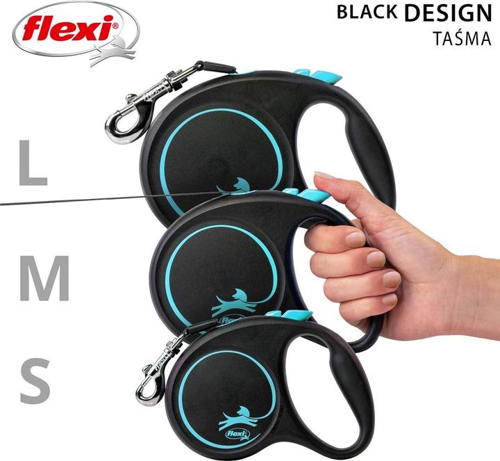Immagine prodotto Flexi Cintura nera di design (S, Cane, Generale)