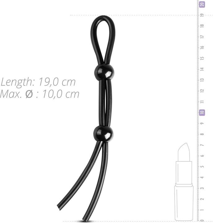 Actual product image Easytoys Double adjustable cock ring (10 cm)