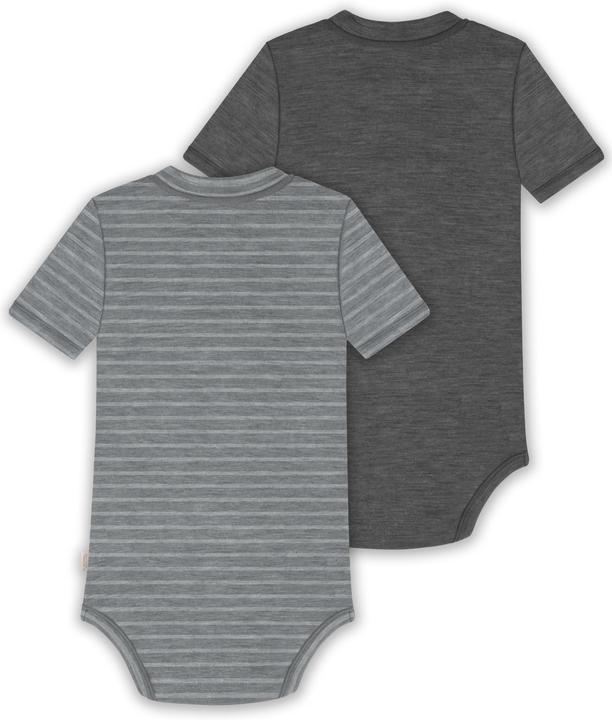 Actual product image Normani Set of 2 baby merino short-sleeved body "Tihoi" - 9321 (62)