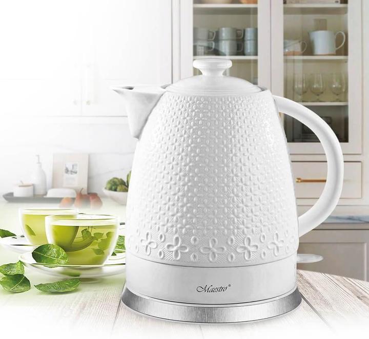 Image du produit Maestro MR-073 Bouilloire 1 2 l 1200 W Blanc (1.50 l, Prise UE)