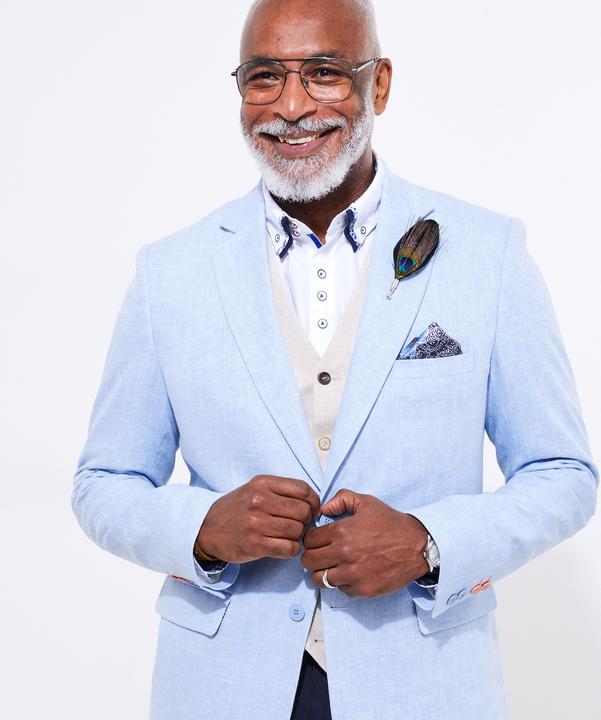 Actual product image Joe Browns Tonal Linen Herringbone Blazer (56)