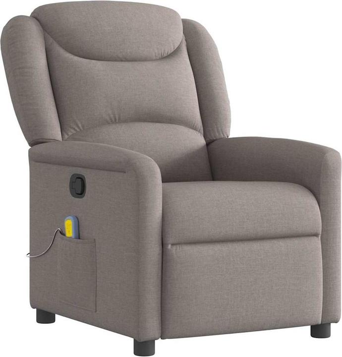 Produktbild VidaXL Massagesessel Taupe Stoff Massage TV-Sessel Sessel mit Massagefunktion
