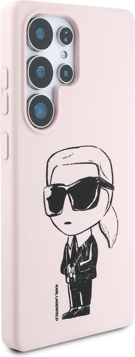 Actual product image Karl Lagerfeld Silicone Graffiti Ikonik Printed Logo MagSafe Case for Samsung Galaxy S25 Ultra - Pin (Samsung Galaxy S25 Ultra)