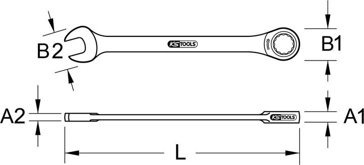 Immagine prodotto KS Tools Chiave combinata DUO GEARplus (21 mm)