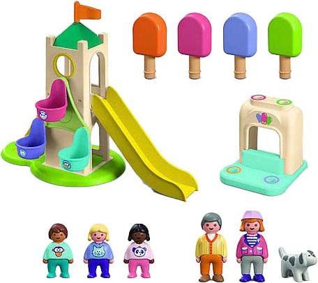 Image du produit Playmobil 1.2.3 : Tour d'expérience avec stand de glace (71703, Playmobil 1.2.3)