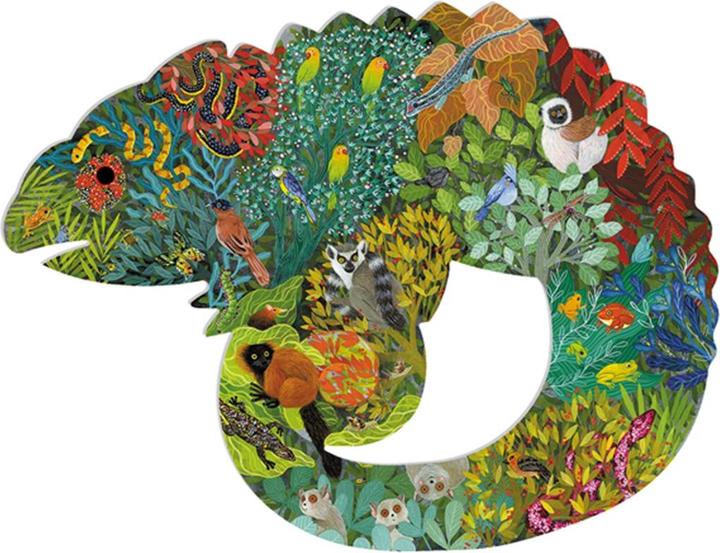Actual product image Djeco Puzz Art Chameleon (150 pieces)
